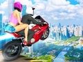 Игра Скачане с колело по рампа  онлайн