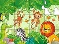 Игра Пъзел: Животни в джунглата  онлайн