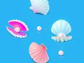 Игра Книжка за оцветяване: Раковини  онлайн