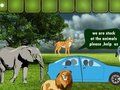 Игра Семейно бягство от опасни животни  онлайн