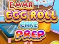 Игра Приготвяне на торта с яйчени рула Ема  онлайн