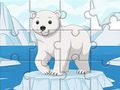 Игра Пъзел: Бяла мечка  онлайн