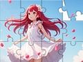 Игра Пъзел: Момиче с бяла рокля  онлайн