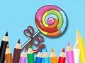 Игра Книжка за оцветяване: близалка  онлайн