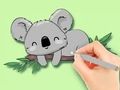Игра Книжка за оцветяване: Две коали  онлайн