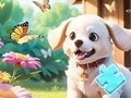 Игра Пъзел: Куче в градината  онлайн