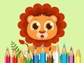 Игра Книжка за оцветяване: Baby Lion  онлайн