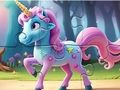 Игра Пъзел: Магически горски еднорог  онлайн