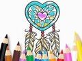 Игра Книжка за оцветяване: Heart Dreamcatcher  онлайн