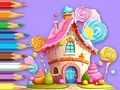 Игра Книжка за оцветяване: Lollipop House  онлайн