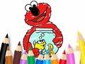 Игра Книжка за оцветяване: Elmo New Friend  онлайн