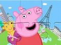 Игра Пъзел: Световно приключение на прасето Пепа  онлайн