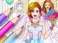 Игра Игра за обличане на сватбено оцветяване  онлайн