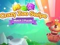 Игра Пъзел Crazy Zoo Swipe Match 3  онлайн