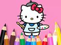 Игра Книжка за оцветяване: Рисуване на Hello Kitty  онлайн