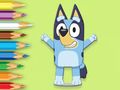 Игра Книжка за оцветяване: Happy Bluey  онлайн