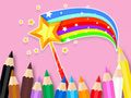 Игра Книжка за оцветяване: Магическа пръчка  онлайн