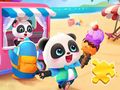 Игра Пъзел: Кола със сладолед Baby Panda  онлайн