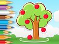 Игра Книжка за оцветяване: Ябълково дърво  онлайн