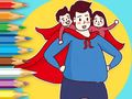 Игра Книжка за оцветяване: Ден на бащата  онлайн