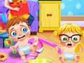 Игра Грижа за моето новородено бебе близнаци  онлайн