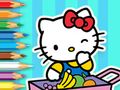 Игра Книжка за оцветяване: Пазар Hello Kitty  онлайн