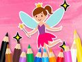 Игра Книжка за оцветяване: Малка хубава фея  онлайн