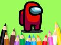 Игра Книжка за оцветяване: Сред нас  онлайн