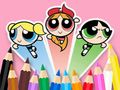 Игра Книжка за оцветяване: The Powerpuff Girls онлайн Игра Книжка за оцветяване: The Powerpuff Girls онлайн
