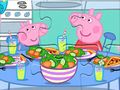 Игра Пъзел: Peppa Dinner Time  онлайн