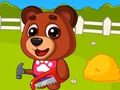 Игра Деца строят къща  онлайн