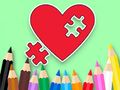 Игра Книжка за оцветяване: BTS Heart Jigsaw  онлайн