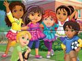Игра Пъзел: Дора в града  онлайн