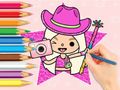 Игра Книжка за оцветяване: Toca Boca World  онлайн