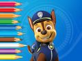 Игра Книжка за оцветяване: Paw Patrol Chase  онлайн