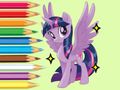 Игра Книжка за оцветяване: Twilight Sparkle  онлайн