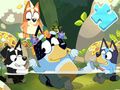 Игра Пъзел: Bluey Pool Spa  онлайн