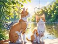Игра Пъзел: котки по двойки  онлайн