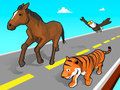 Игра Състезание за трансформация на животни  онлайн