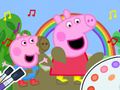 Игра Книжка за оцветяване: Peppa Pig Muddy Funny  онлайн