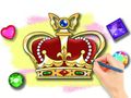 Игра Книжка за оцветяване: Кралска корона  онлайн