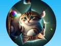 Игра Кръгъл пъзел Съберете картинки със сладки котенца  онлайн