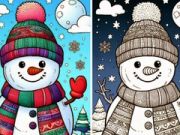 Игра Книжка за оцветяване Зима  онлайн