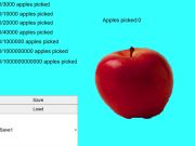 Игра Червена ябълка кликер  онлайн
