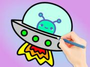 Игра Книжка за оцветяване: Galaxy Wander  онлайн