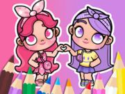 Игра Книжка за оцветяване: BFF In Avatar World онлайн Игра Книжка за оцветяване: BFF In Avatar World онлайн