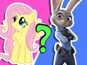 Игра Детски тест: Дами с животни  онлайн