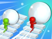 Игра Снежно състезание 3d Забавно състезание  онлайн