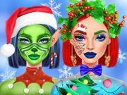 Игра Коледен грим на Ели  онлайн