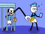 Игра Пъзел Stickman Troll Thief  онлайн